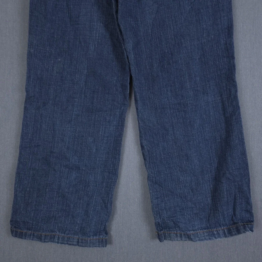 Vintage 5ive Jungle Jeans Mens 30 (Fits 29x28) Blue Wide Leg Baggy Denim Y2K